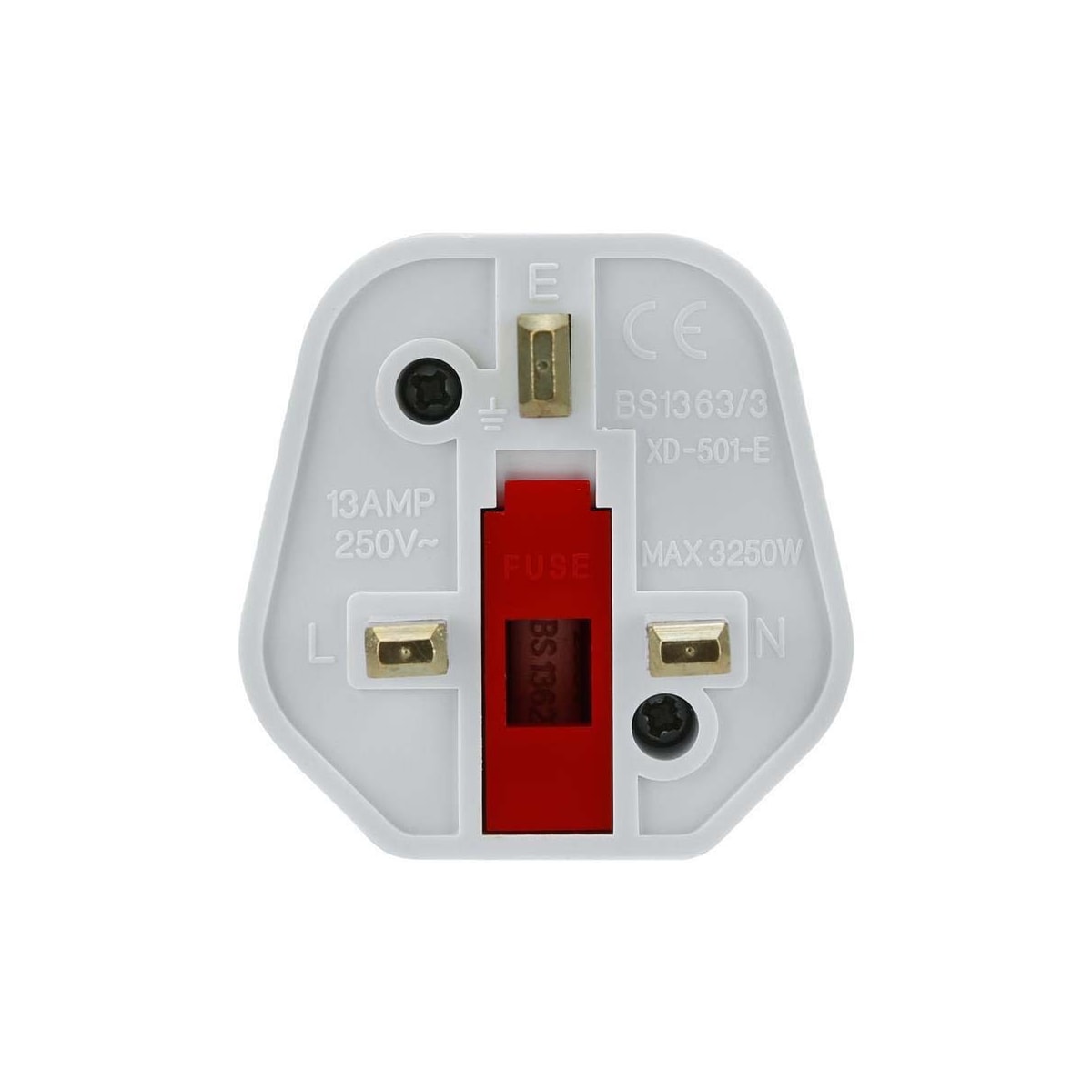 4x Socket Adapter Travel Converter (uk type g til eu)