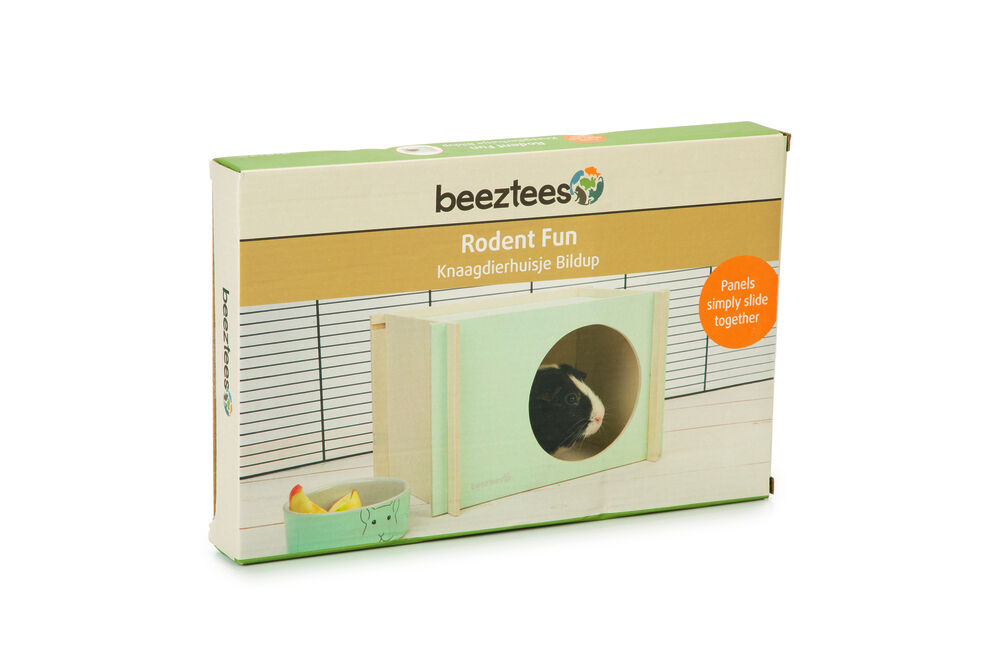 Beeztees Bildup - Caviahuis - Mint - 18x20x28 cm - M