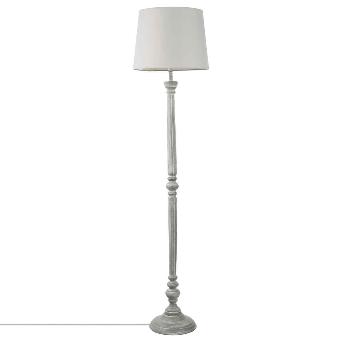 LAMPADAIRE BOIS GRIS LEO H.153CM X2COLIS