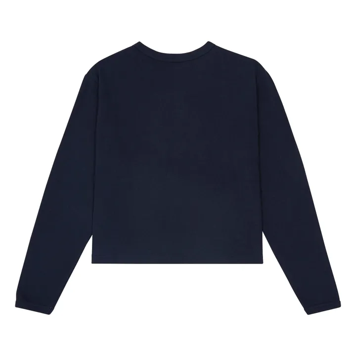 sunray T-shirt Hi'aka Manches Longues Coton Recyclé 260g | Bleu marine