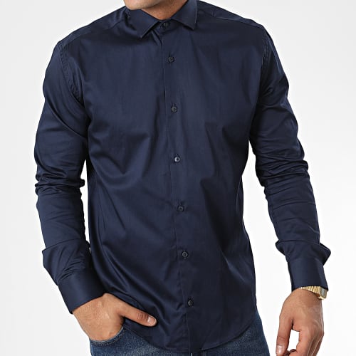 Chemise Manches Longues Y3642 Bleu Marine