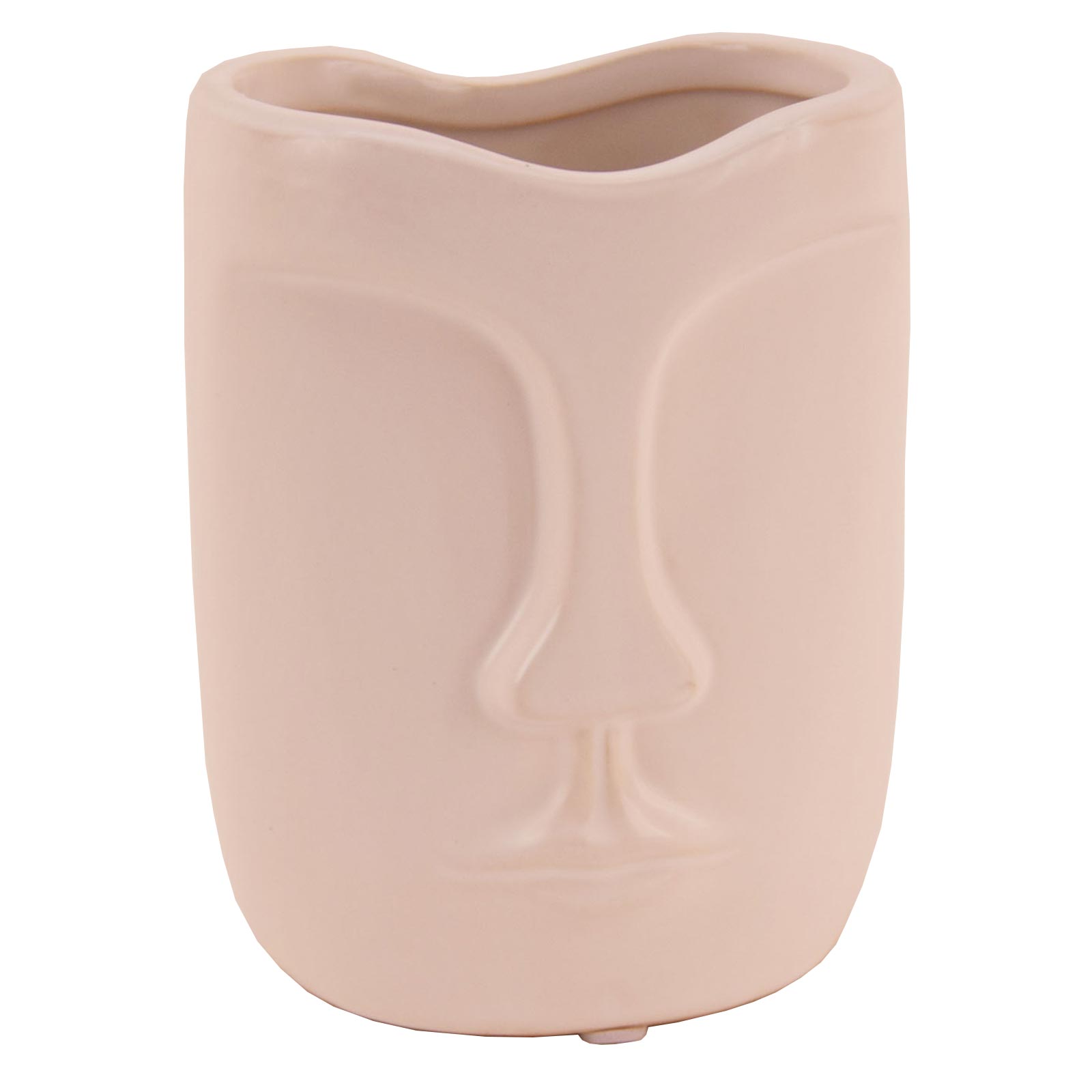 Objekt-Vase - weiß - Keramik - 13 cm