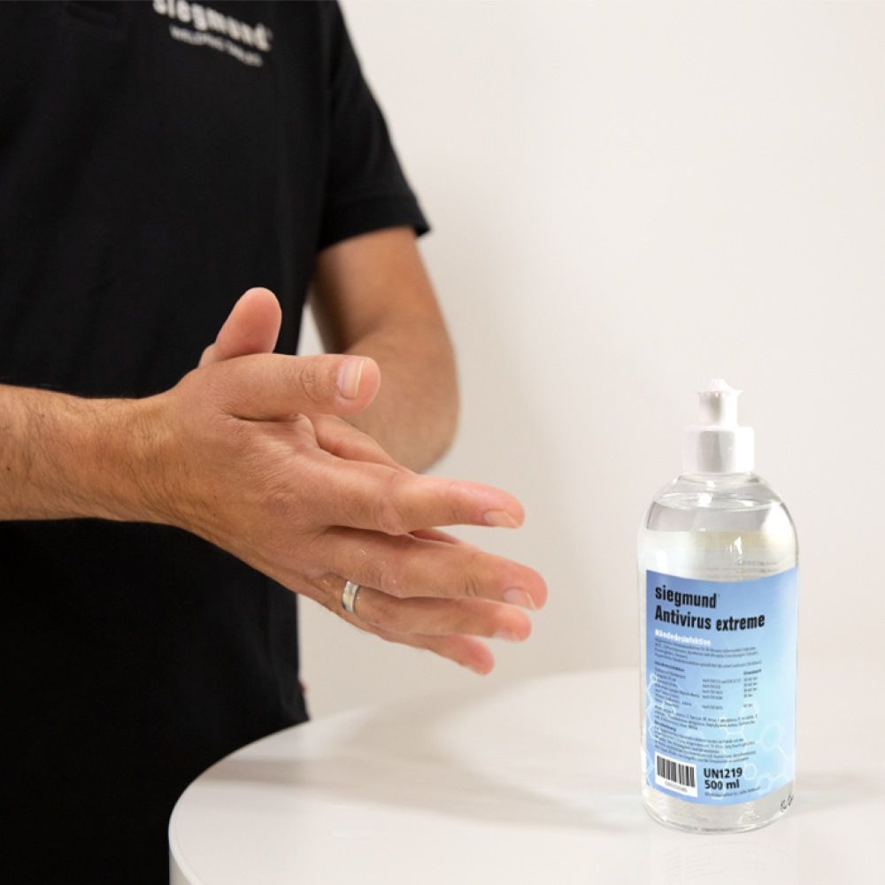 siegmund care Antivirus extreme Handdesinfektionsmittel (Push-Pull-Flasche 500ml)