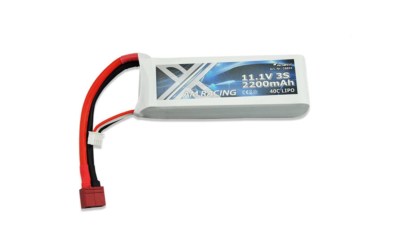 RC-Akku LiPo 2200 mAh 11.1 V 40C DeansSoftcase 3S LiPo Akku mit Deans Stecker