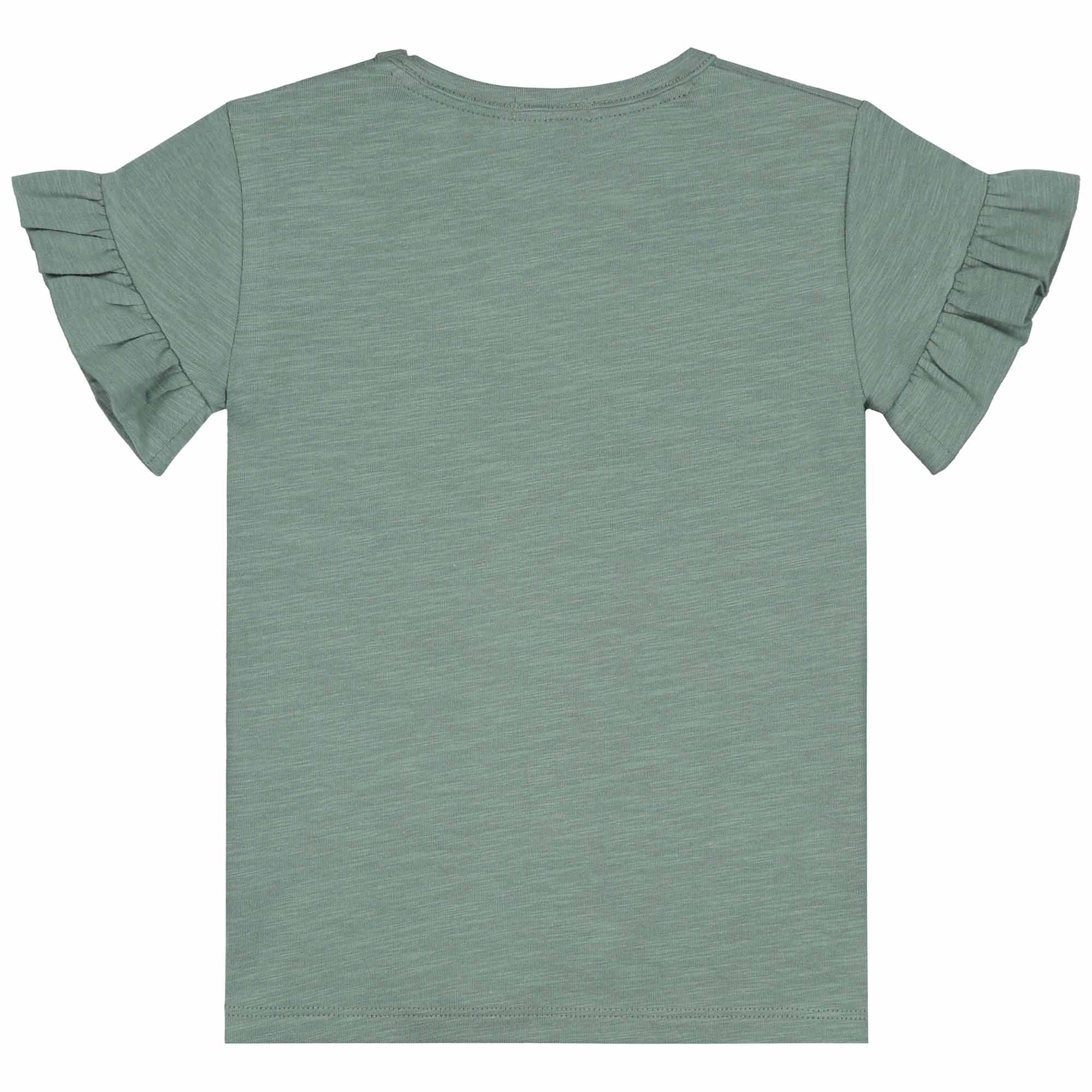Prénatal baby shirt korte mouwen effen groen