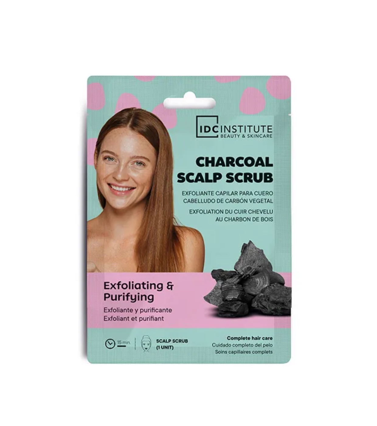 IDC Institute - Esfoliante de carvão para couro cabeludo