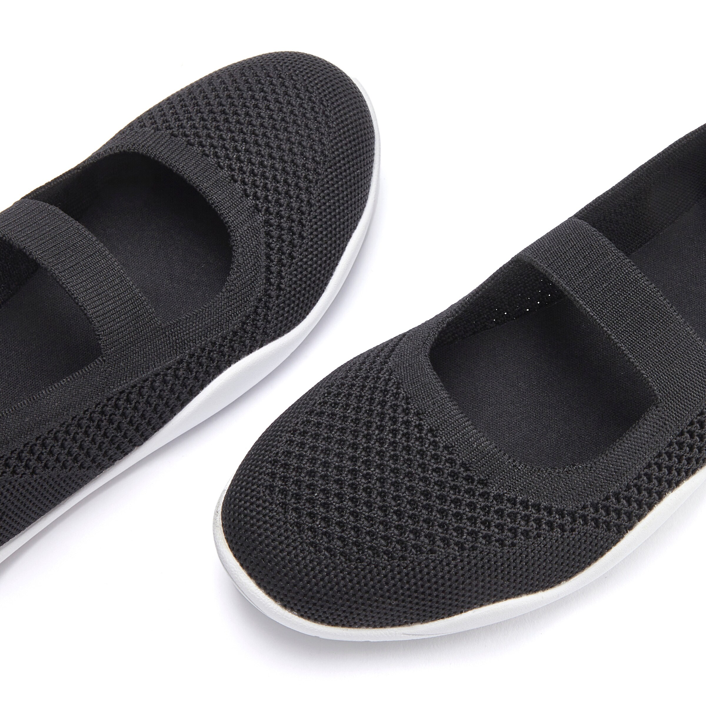 LASCANA Sneaker Ballerinas in schwarz