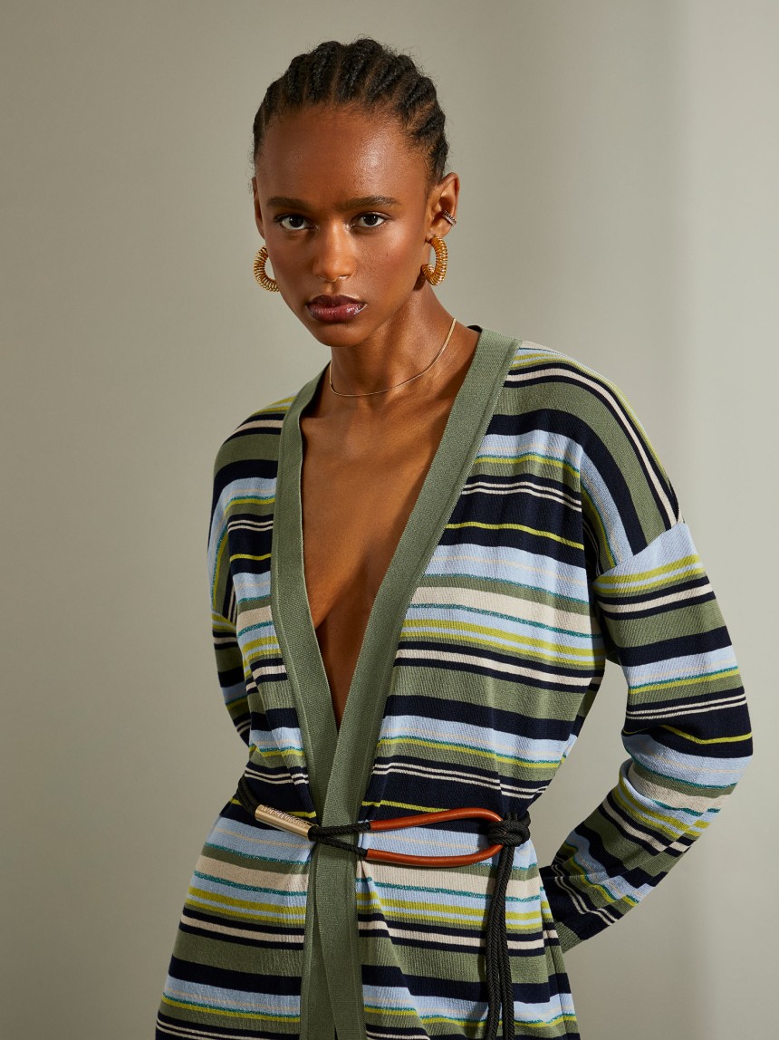 Cardigan de riscas