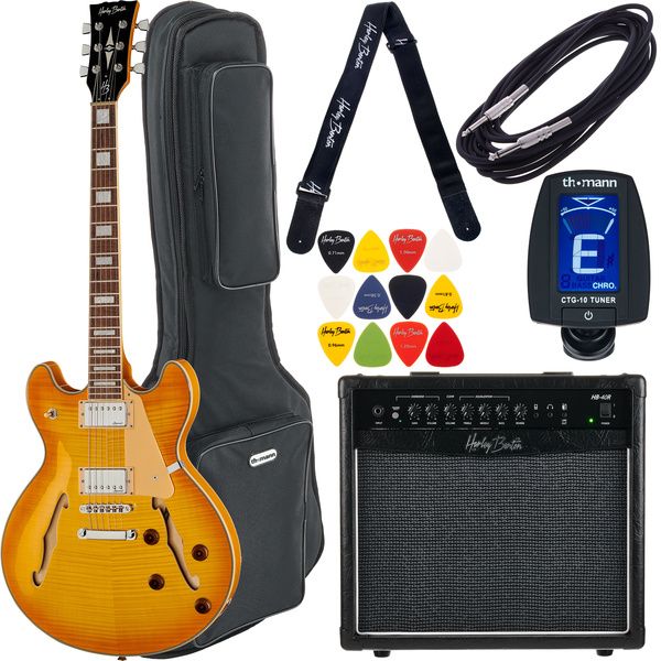 Harley Benton HB-35Plus Lemon Bundle 1