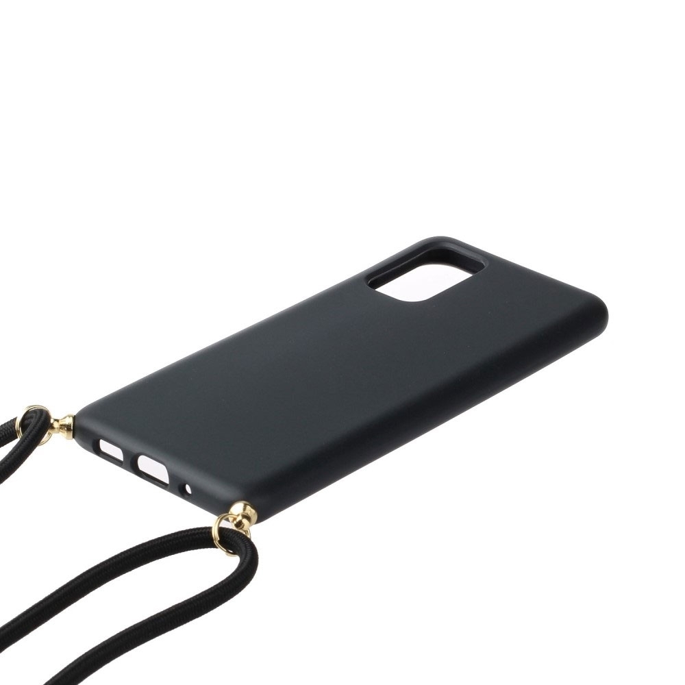 Samsung Galaxy S20  Plus / S20  Plus 5G Necklace Bio Gummi Hülle Eco Friendly Nachhaltig Kompostierbar   Handykette (150cm) - Schwarz