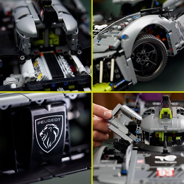LEGO® Konstruktionsspielsteine »PEUGEOT 9X8 24H Le Mans Hybrid Hypercar (42156), LEGO® Technic«