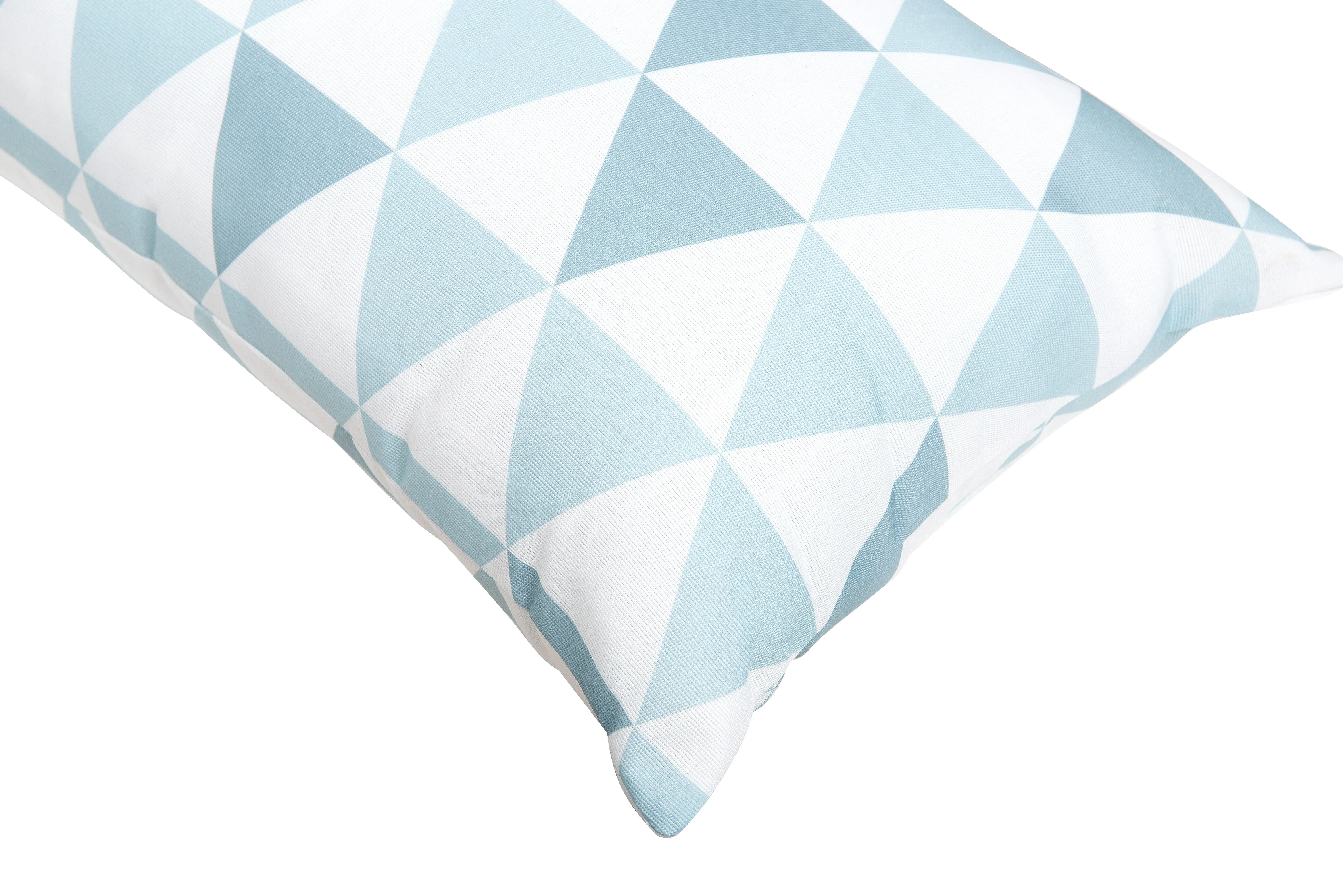Set van 2 tuinkussens TRIFOS geometrisch patroon 40 x 70 cm Blauw