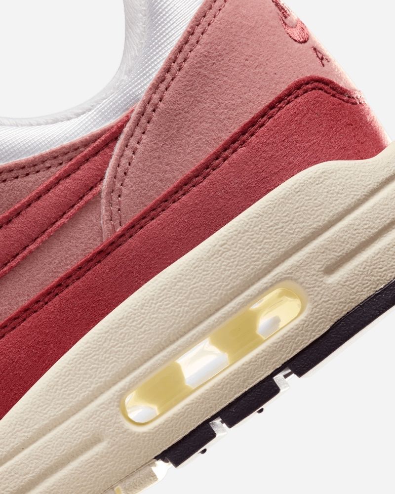 Chaussures Nike Air Max 1 '87 Blanc & Rouge pour femme