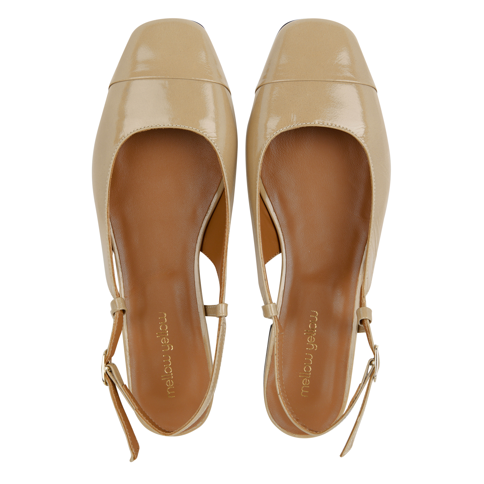 GEORGIA - Balerines slingback en cuir | Beige