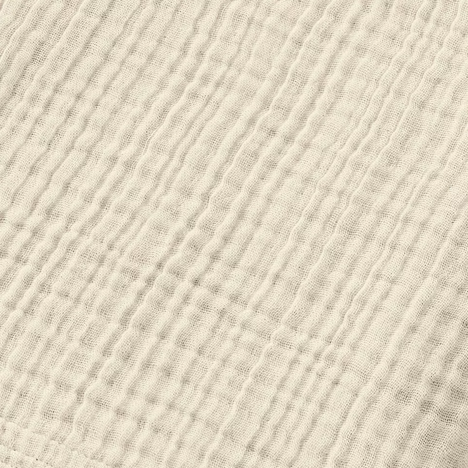 Peignoir de bain gaze de coton L/XL Gaïa Beige pampa