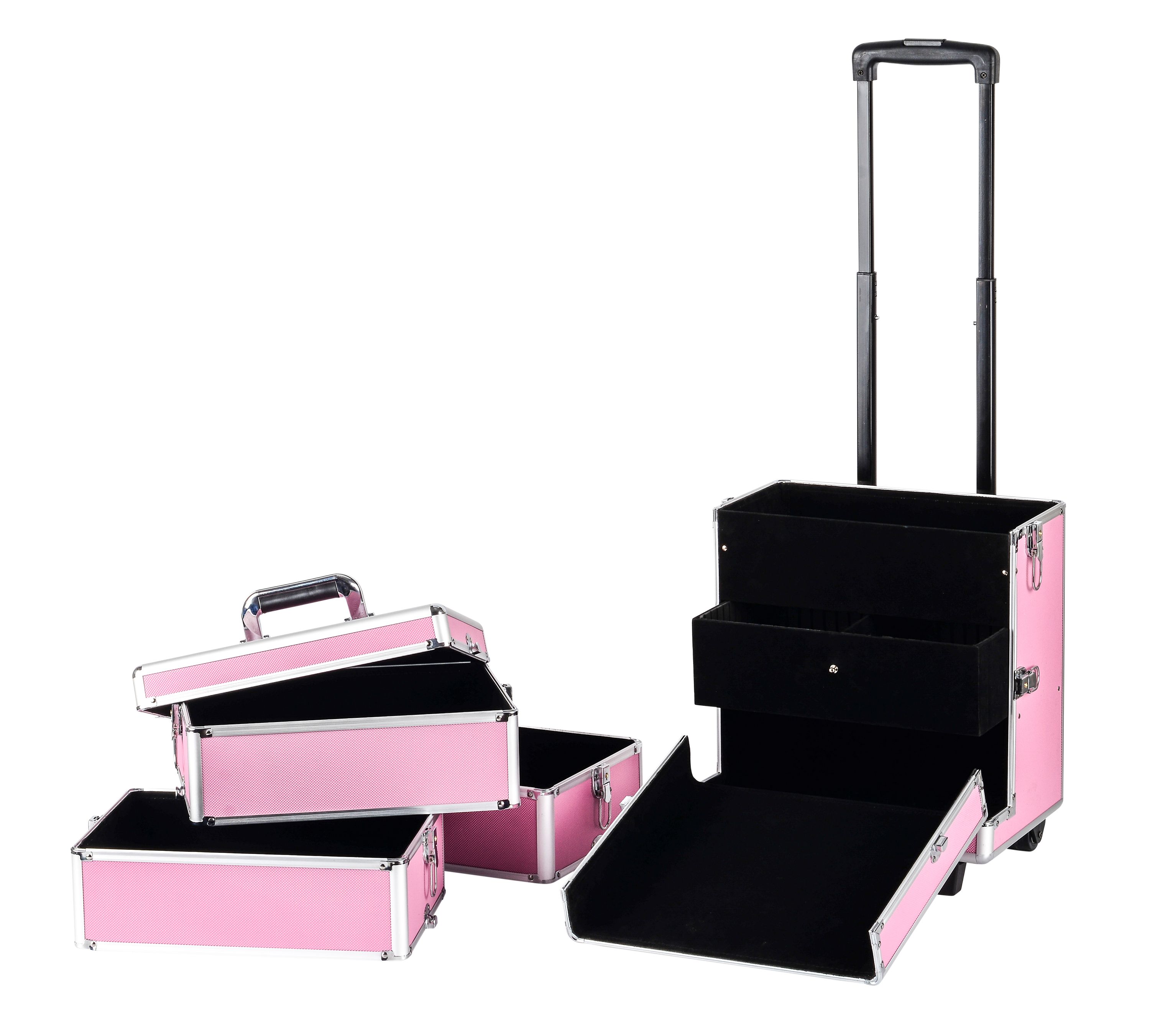 Kosmetikkoffer Trolley GLAMOUR pink