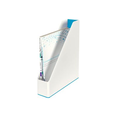 Leitz WOW - Porte-revues blanc/bleu