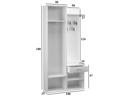 ARMOIRE DUO CHÊNE SONOMA