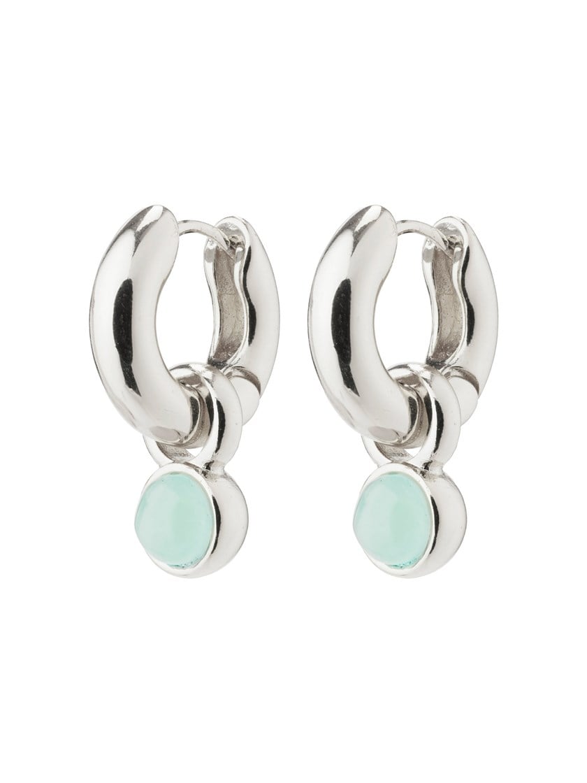 Evah blue hoop ørering Silver