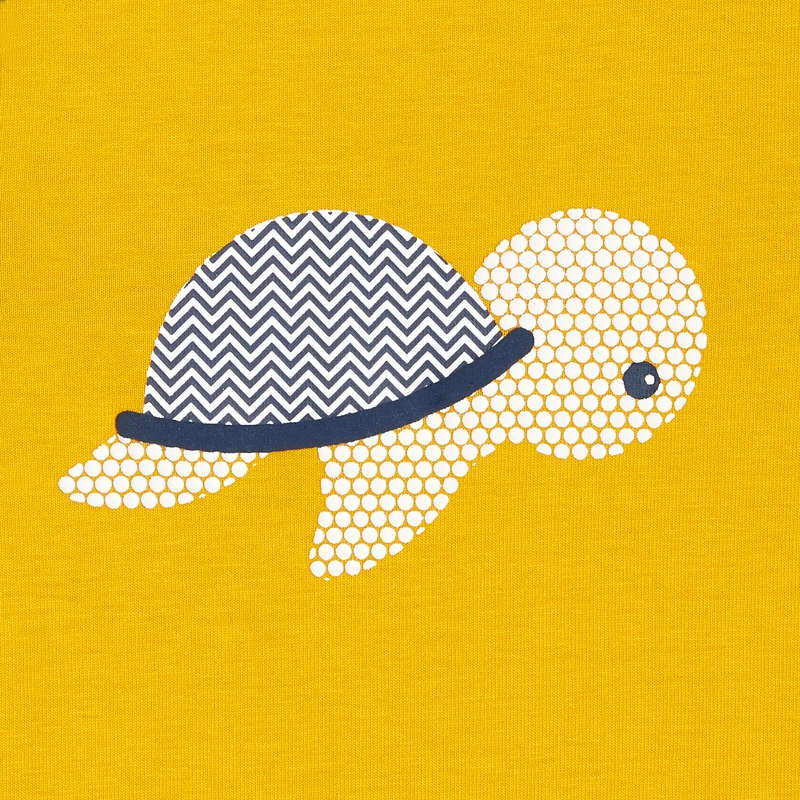 Combi courte tortue jaune bébé garçon