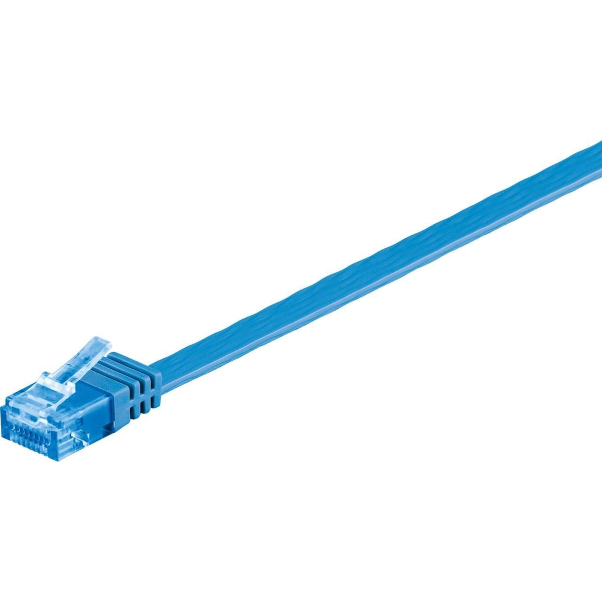 CAT 6A flat-patch kabel U/UTP, blå