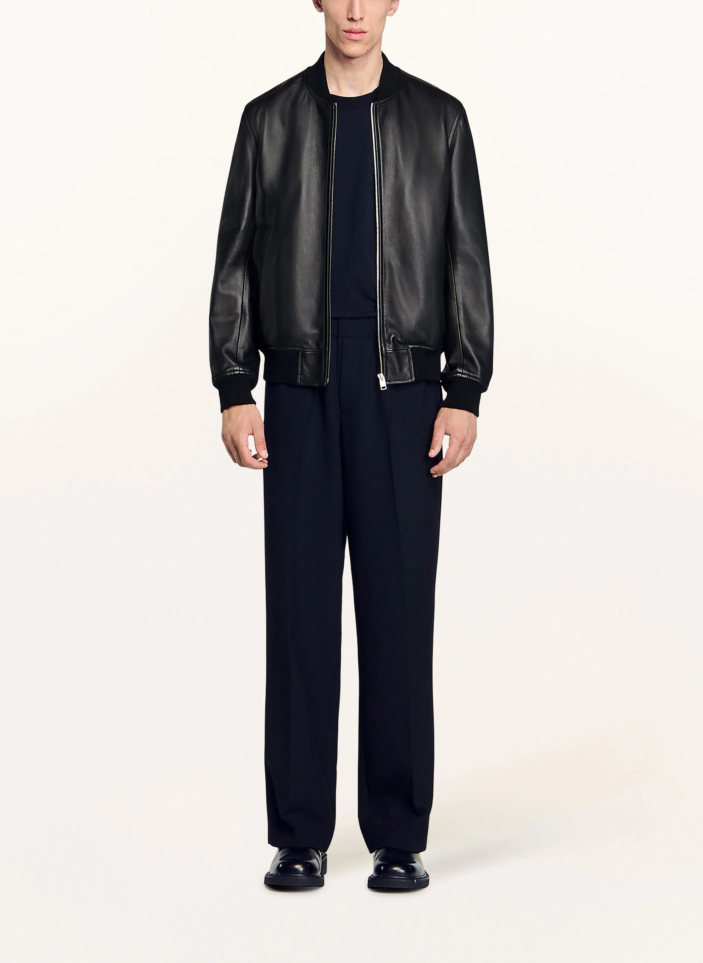 SANDRO Lederblouson