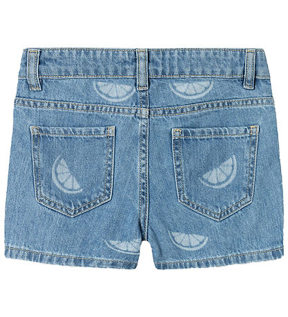 Name It Shorts - NkfRose - Denim Blue/CITRUS