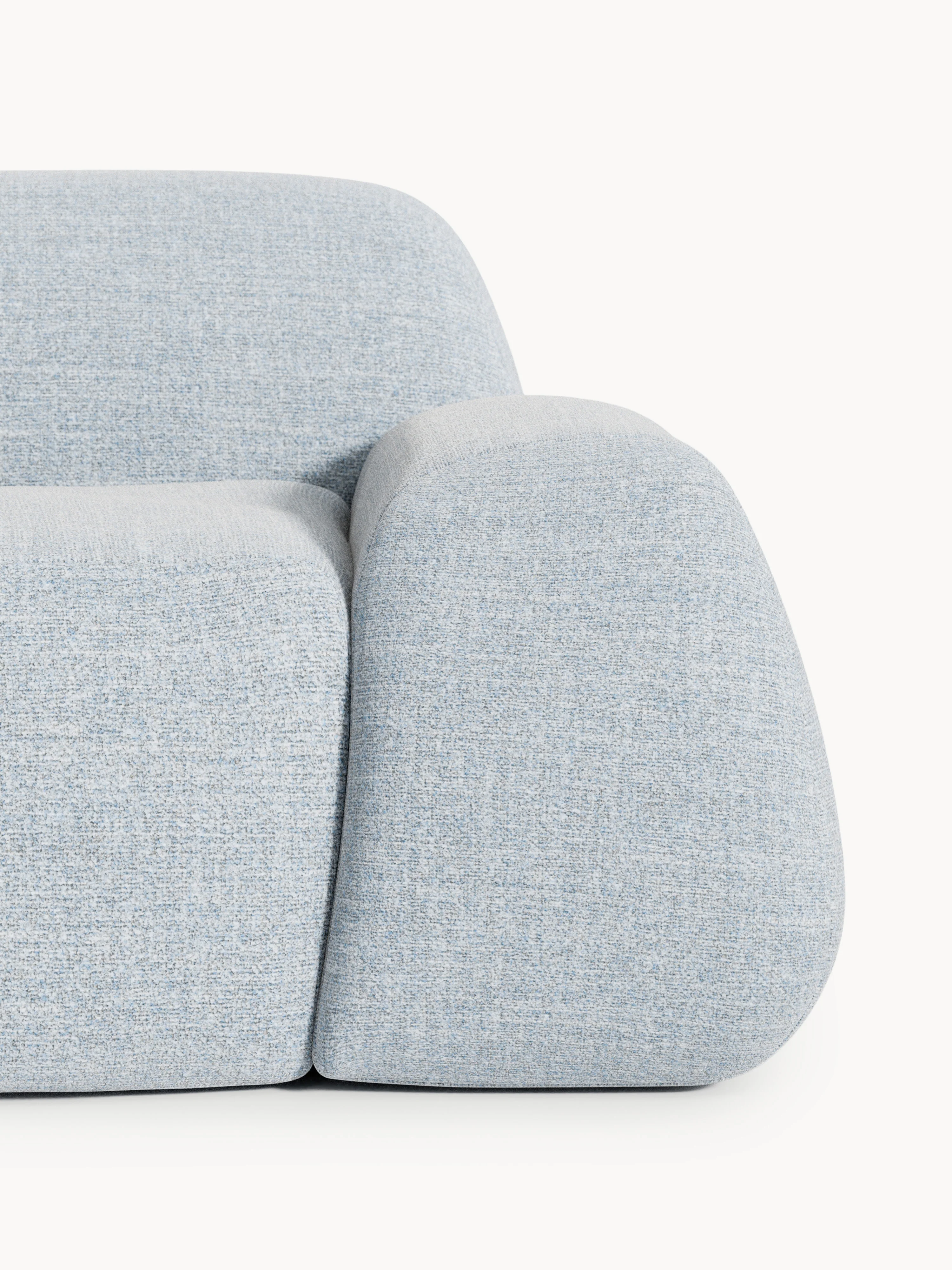 Bouclé bank Wolke (2-zits) met chaise longue