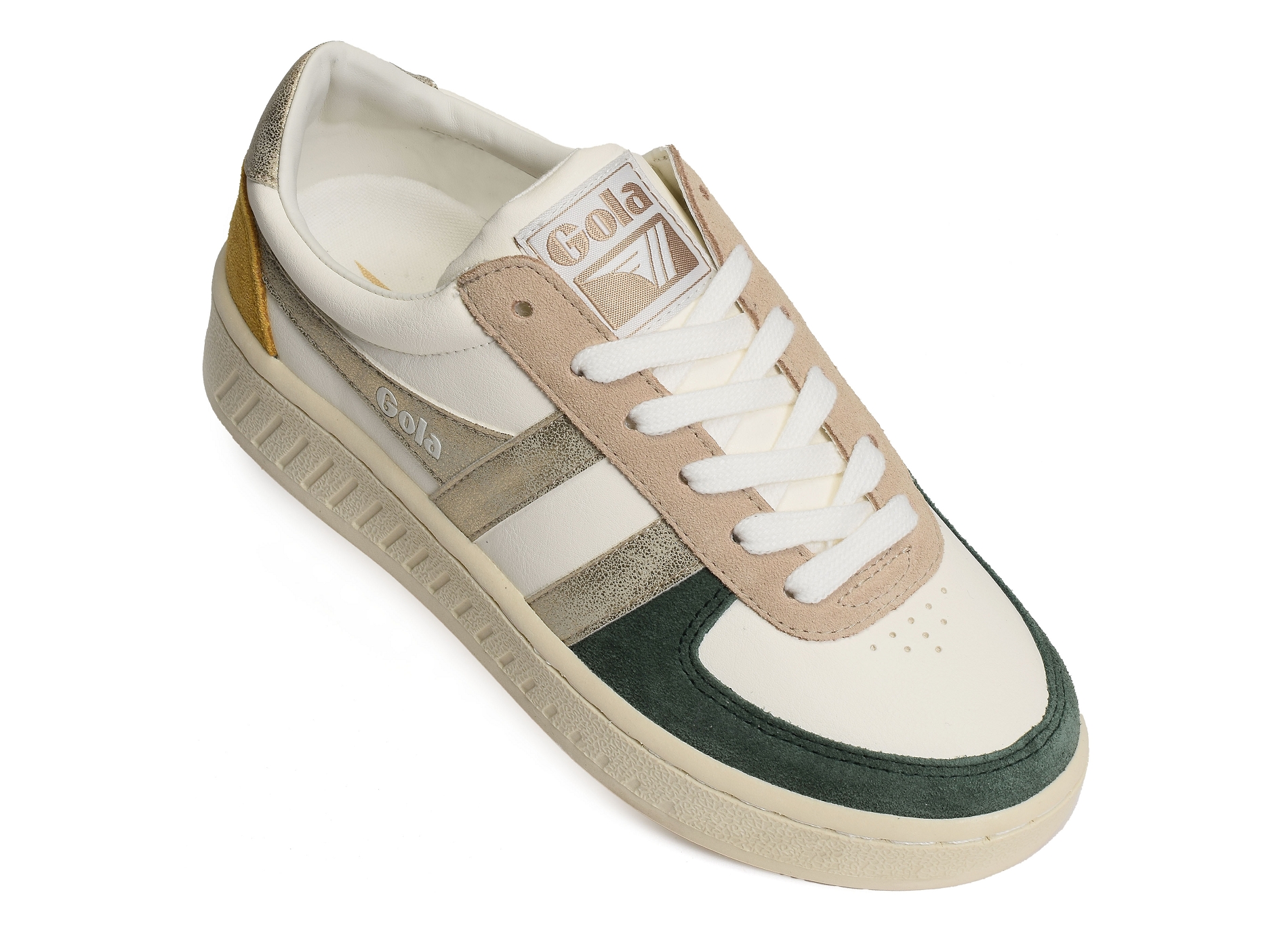 Grandslam quadrant trainers w blanc vert