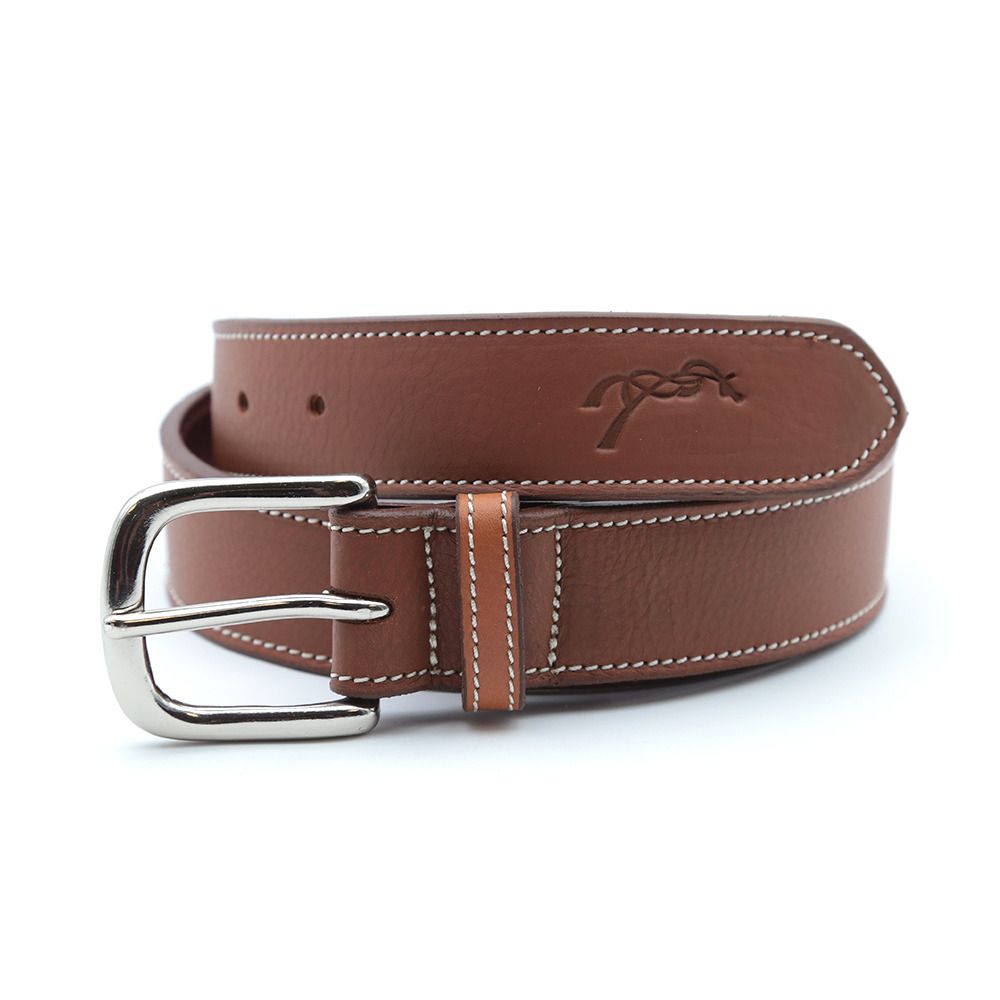 Pénélope INITIAL - Ceinture Femme cognac