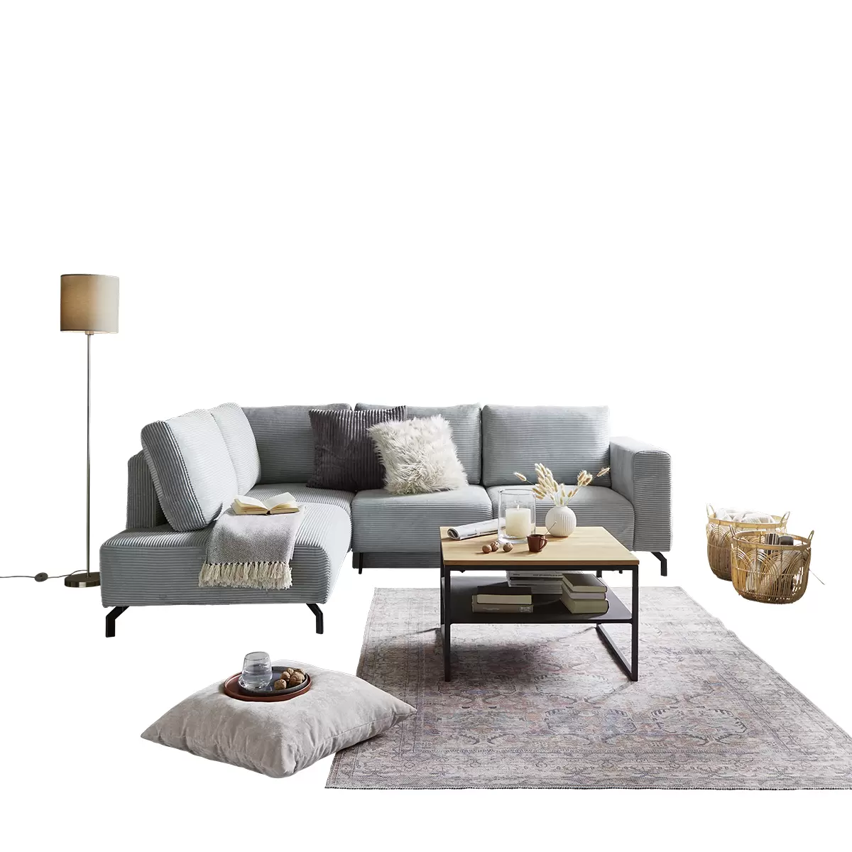 Ecksofa Veni 128 x 232 Mint