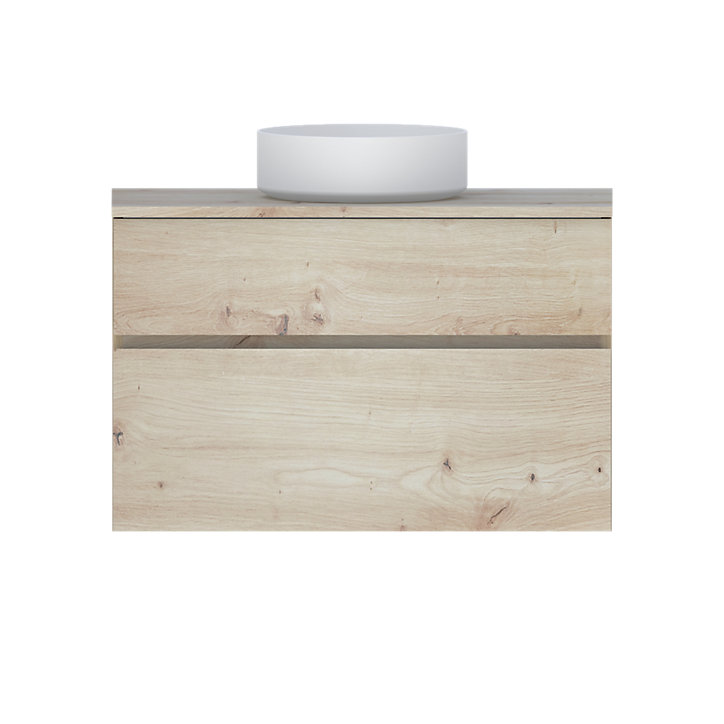 Plan de toilette Calao chêne artisan 90 cm