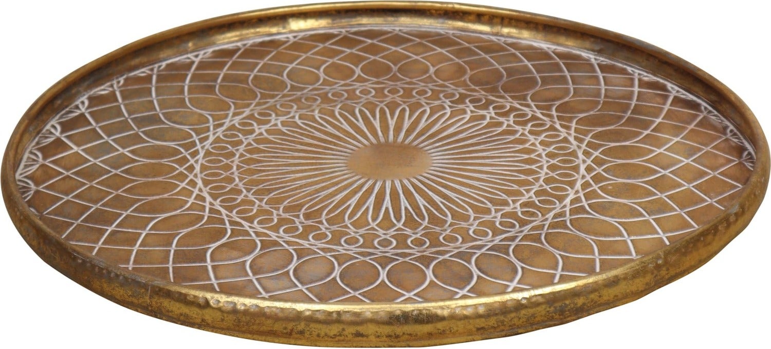 Dijk Natural Collections dienblad goud D 58 H 3,5 cm