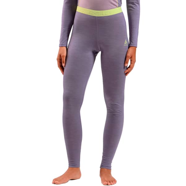 Collant thermique ODLO NATURAL PERFORMANCE PW 150 BL BOTTOM LONG W GRAY RIDGE MELANGE/SHADOW LIME