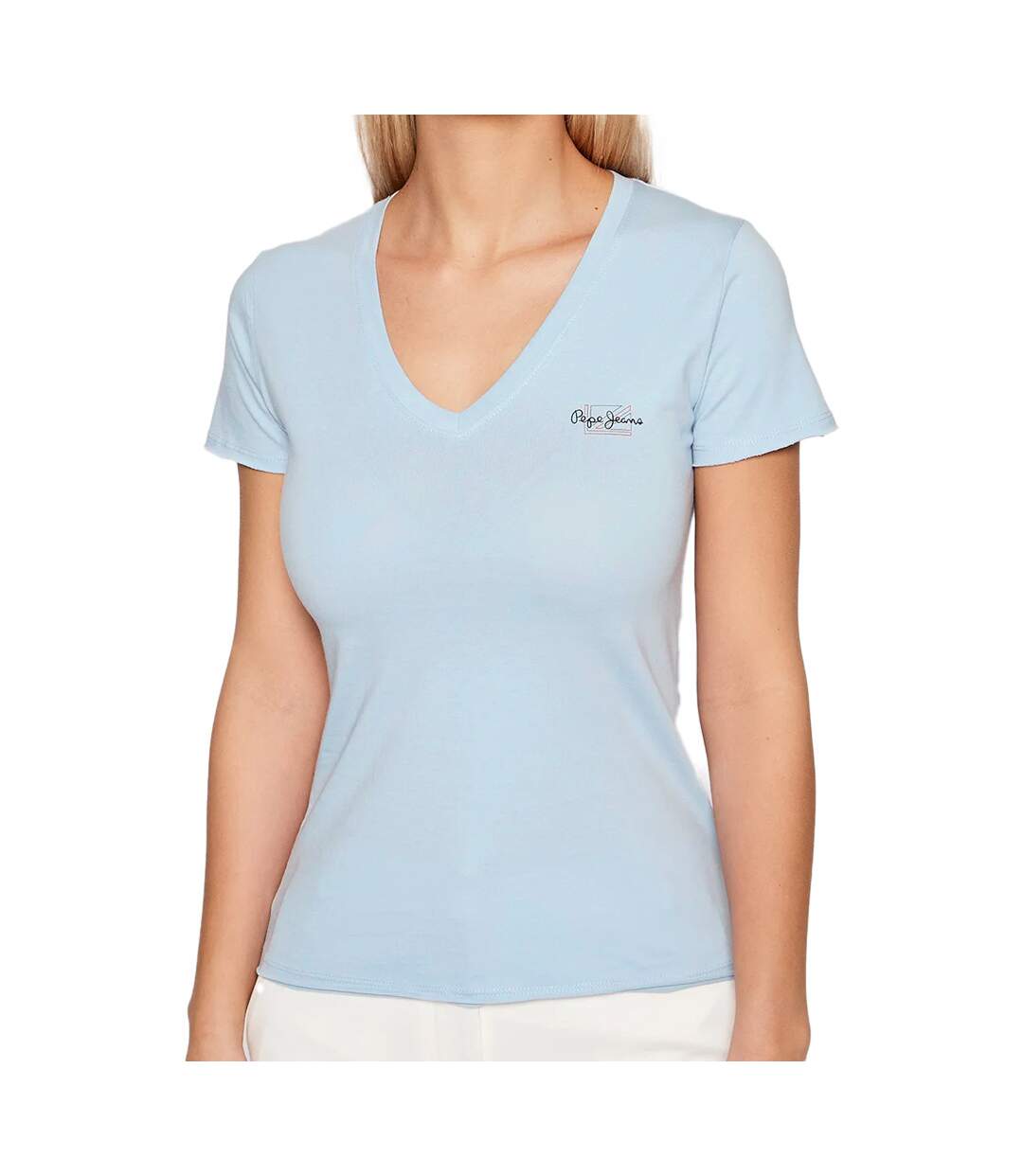 T-shirt Bleu Femme Pepe Jeans Bleu N