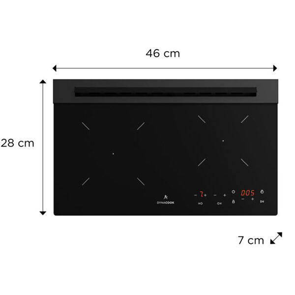 Plaque de cuisson vitrocéramique à gaz DynaCook X2 Mini