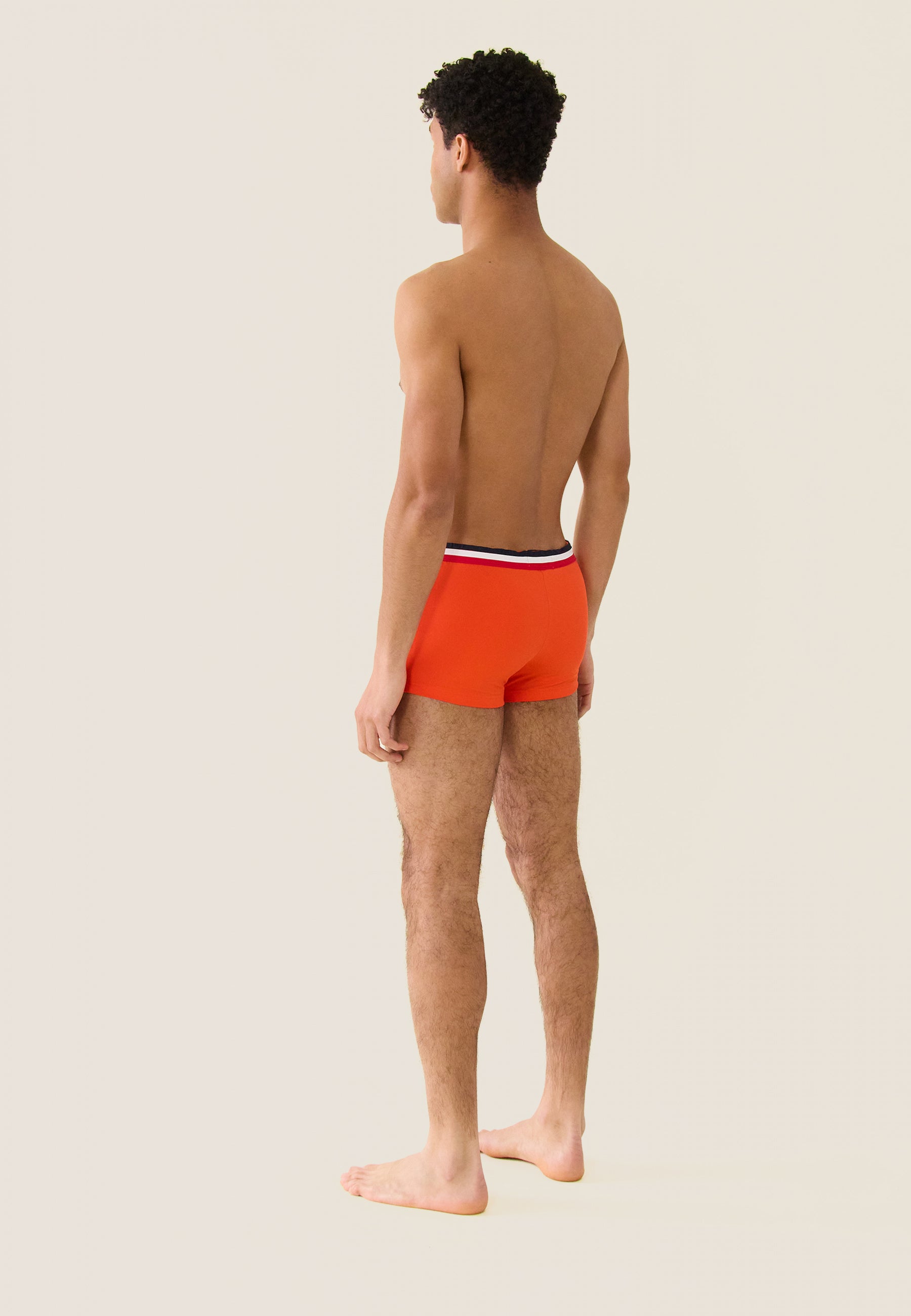 Boxer de bain en polyamide-Triton Orange Tango