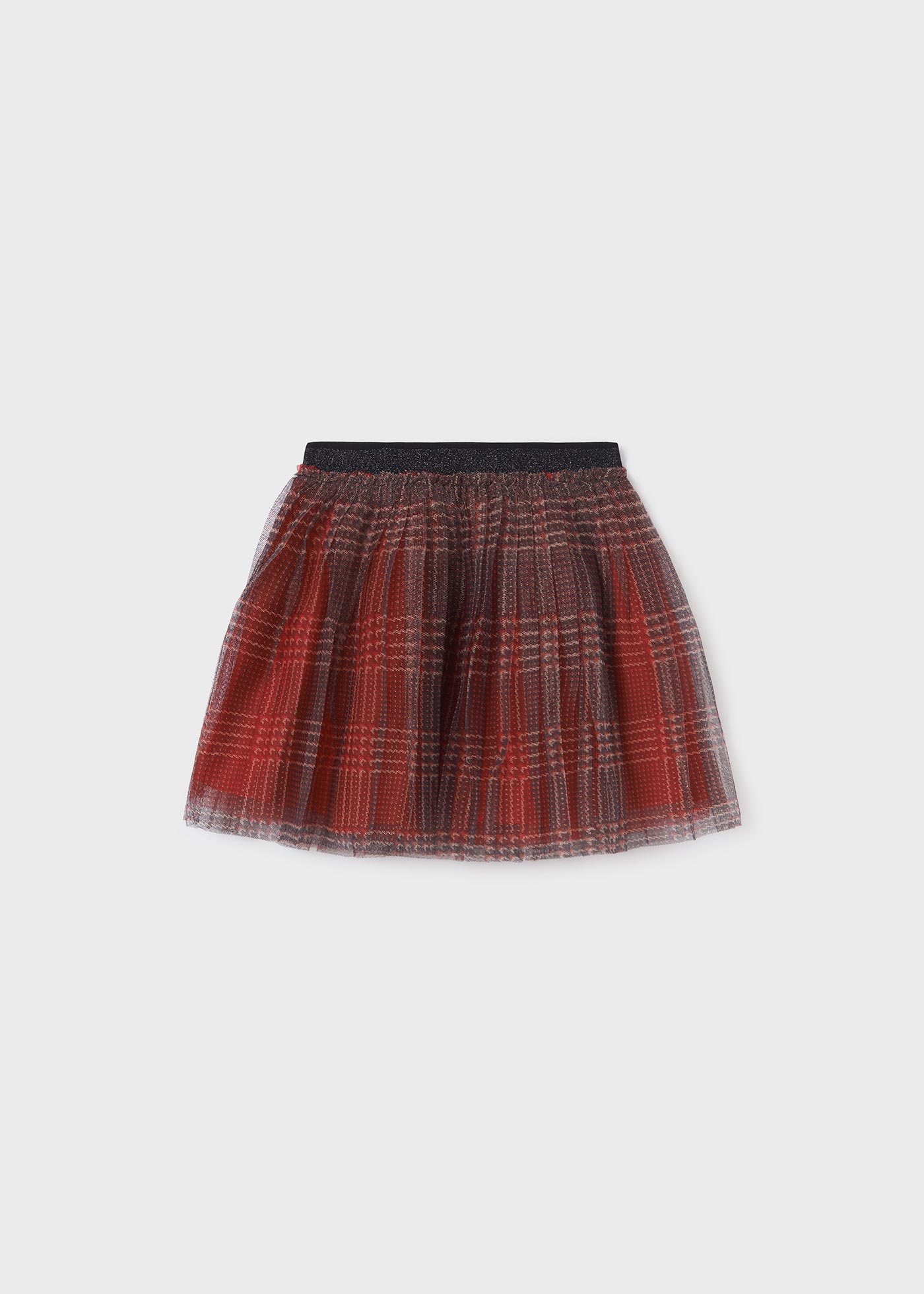 Saia de tule xadrez para meninas