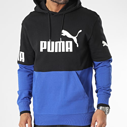 Sweat Capuche 673325 Noir Bleu