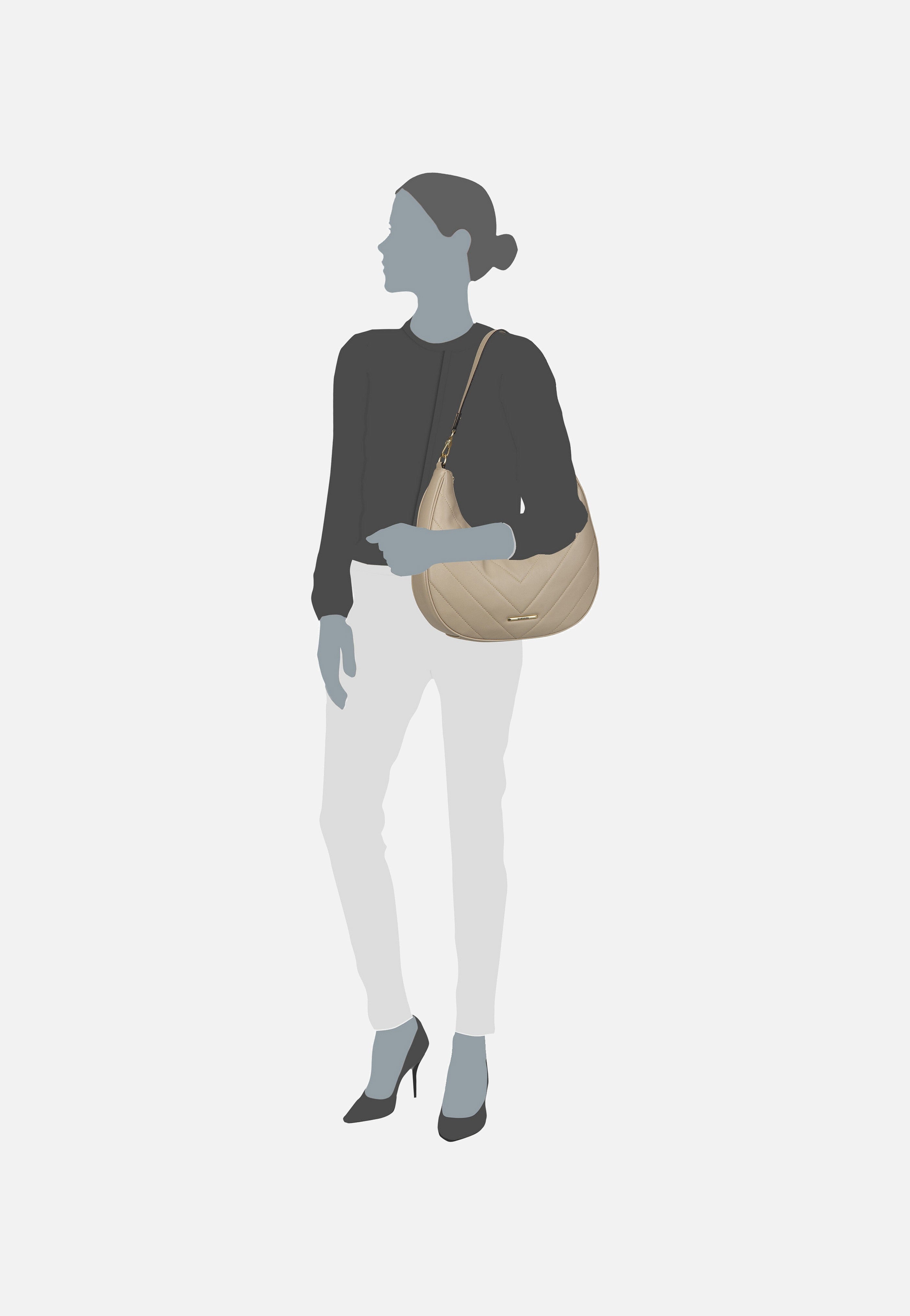 Barbara Cozy HO Sand - Hobo Bag