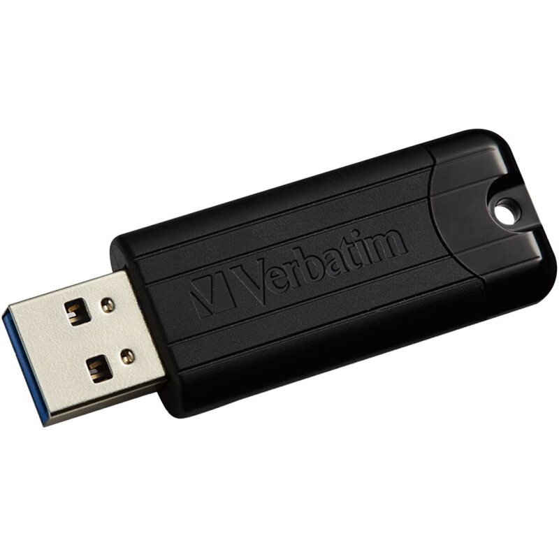 Verbatim Clé USBPinStripe 3.0 de 256 Go - Noire