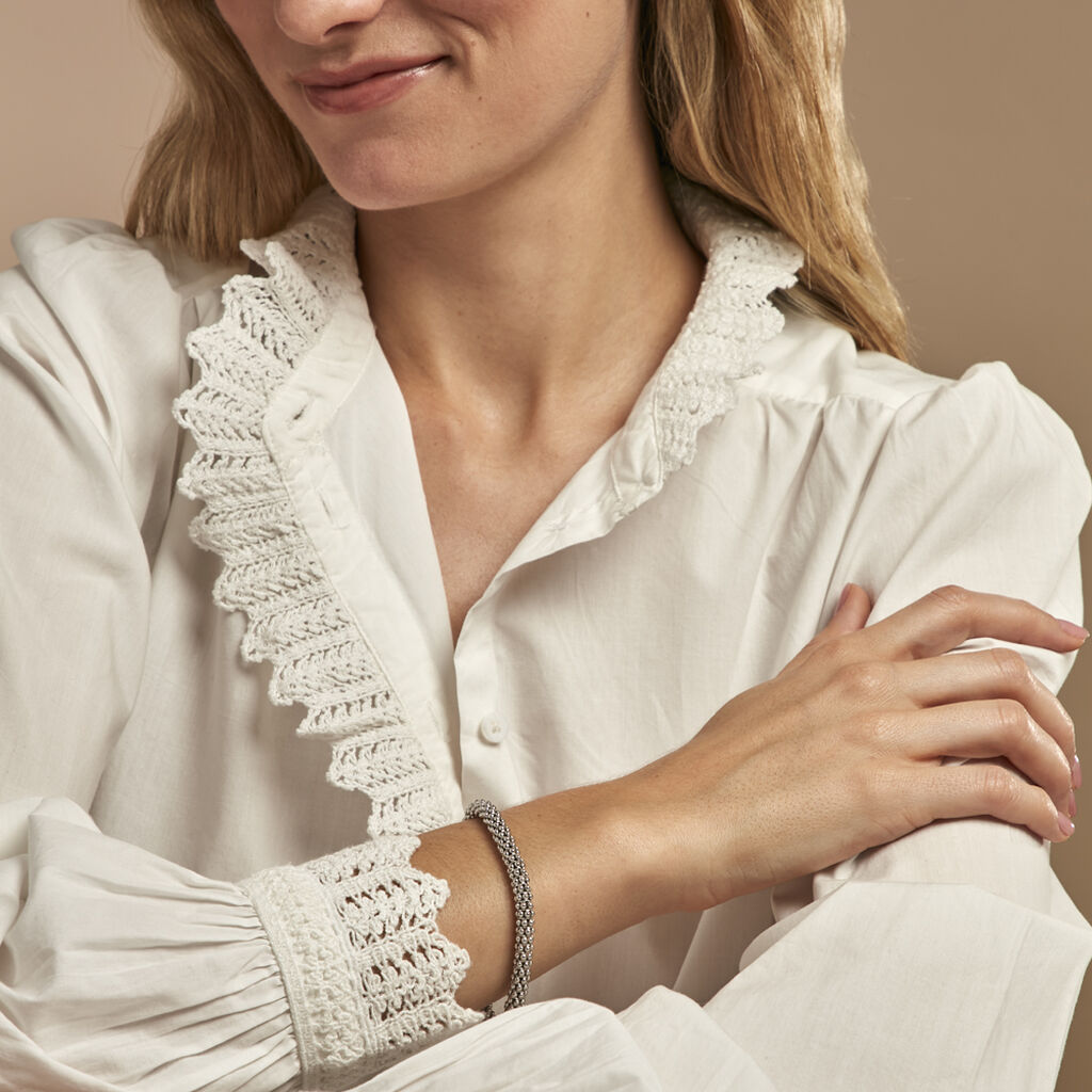 Bracelet Nahila Argent Blanc