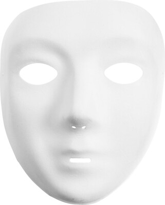 Mal Selv Maske - Helmaske - Hvid