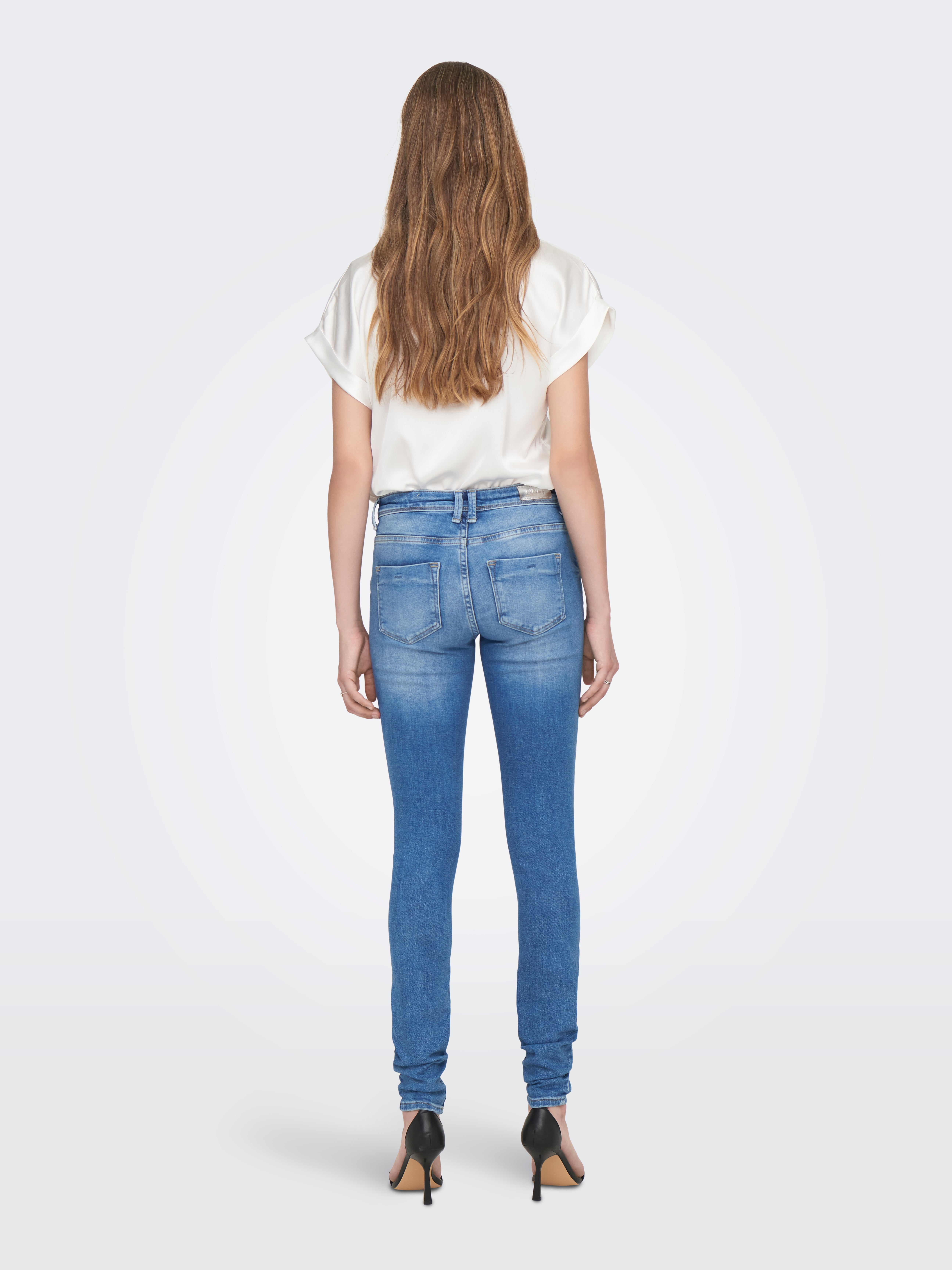 ONLSHAPE Mittlere Taille Skinny Fit Jeans Light Medium Blue Denim