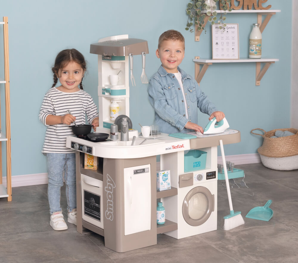 Smoby Tefal Spielküche Studio Waschsalon