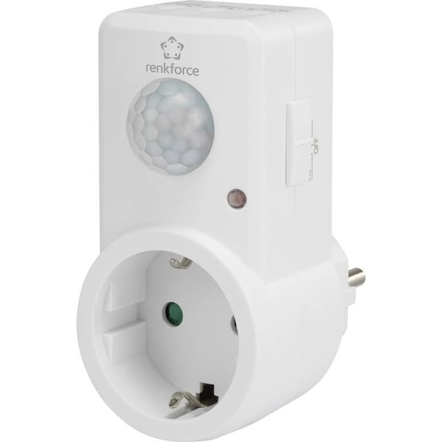 Renkforce 1588385 Vægbevægelsessensor Mellemstik 120 ° Hvid IP20