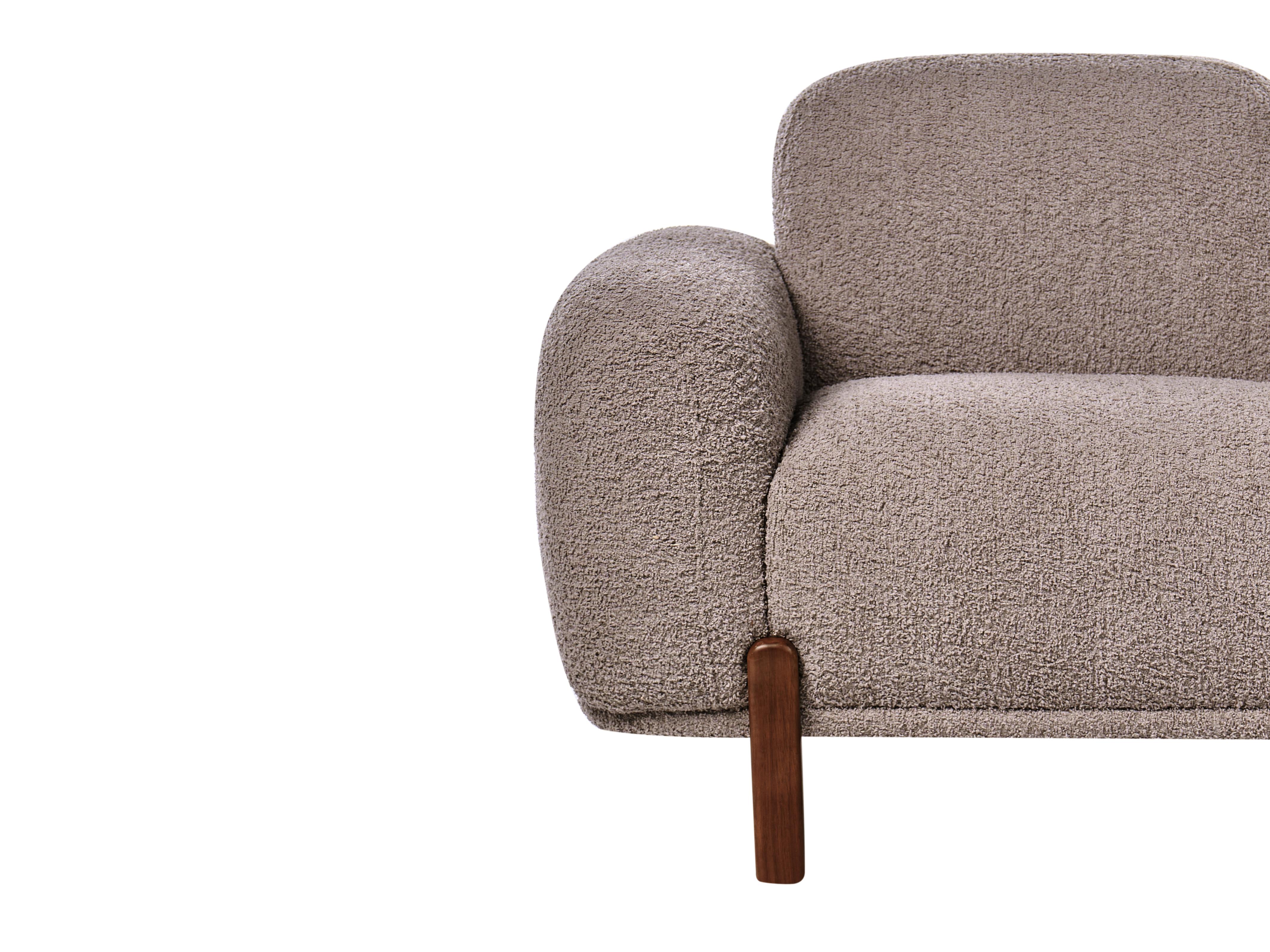 Bankenset 4-zits ODNES Bouclé Taupe