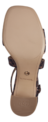 Tamaris Damesandal med hæl Leopard 1-28310-42