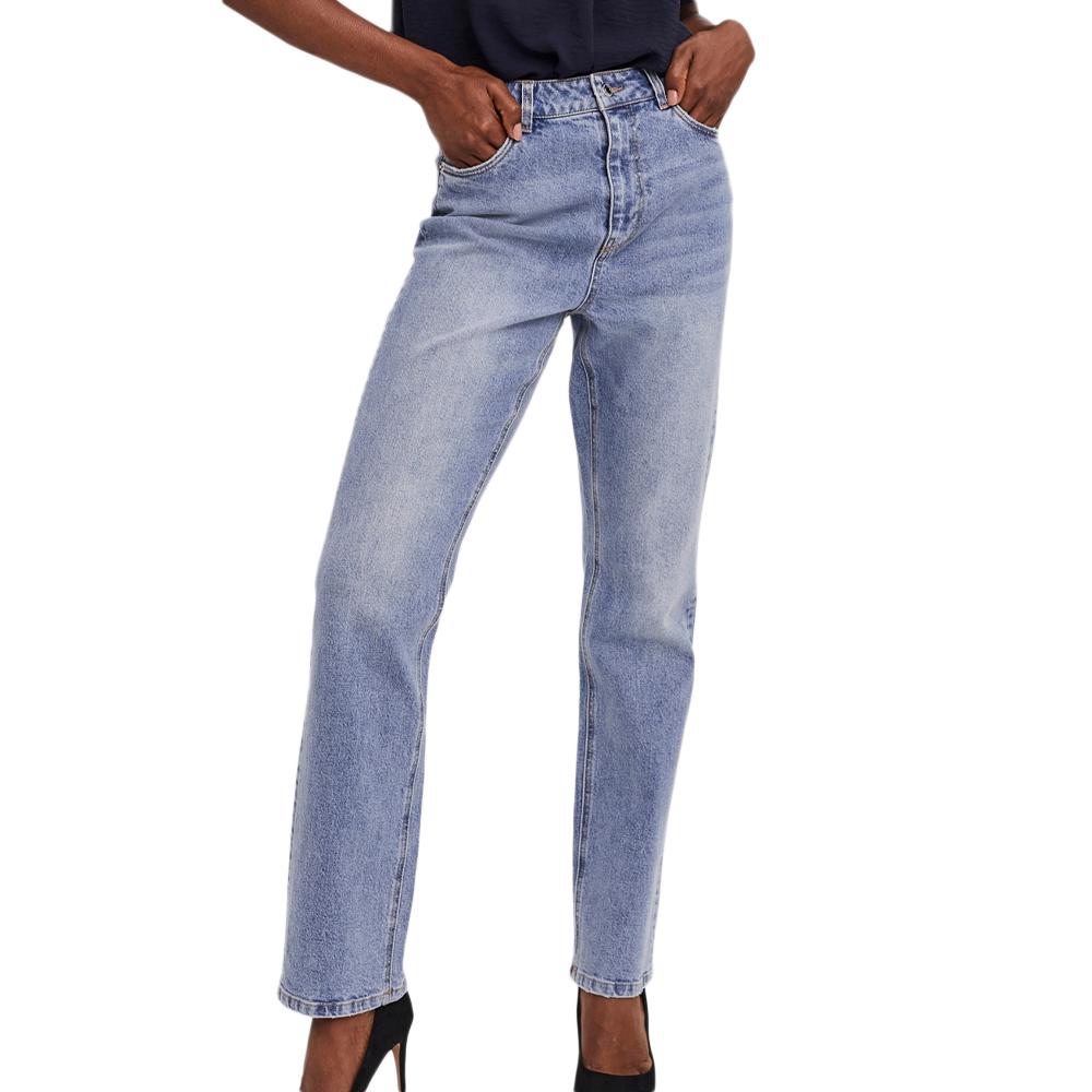 Vero Moda Jean Coupe Droite Bleu Femme Vero Moda Straight