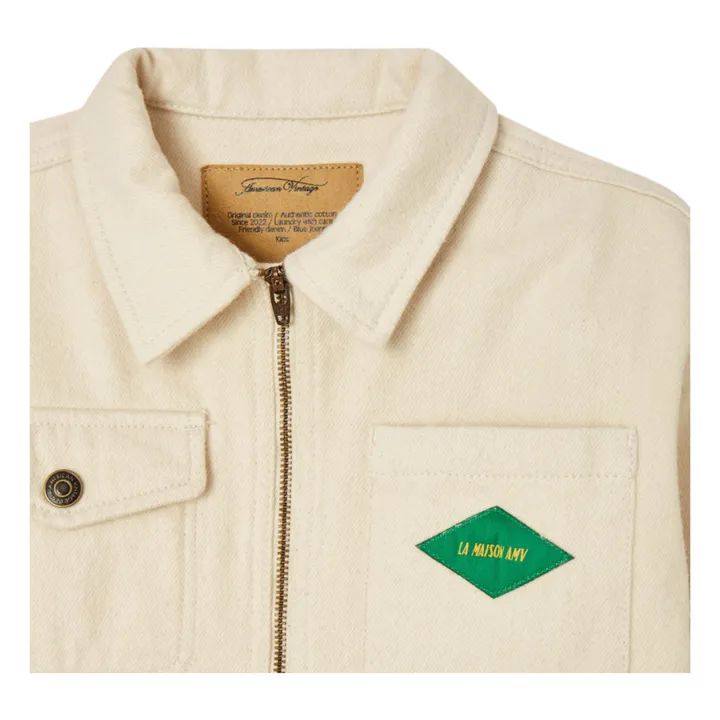 American Vintage Combinaison Col Chemise  | Ecru